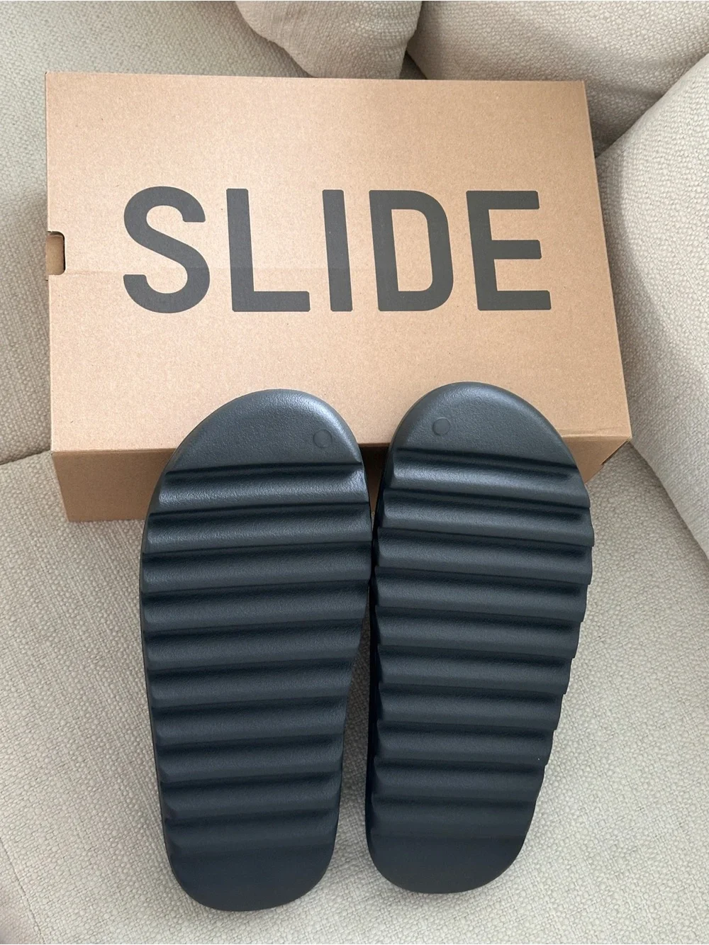 adidas Black Contoured Foam Slide Sandals
